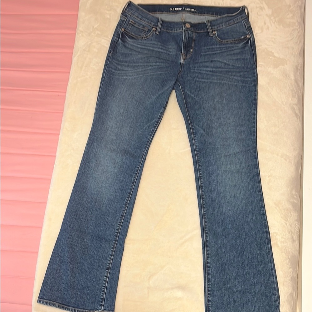 Old Navy Blue Flare Wide Leg Jeans